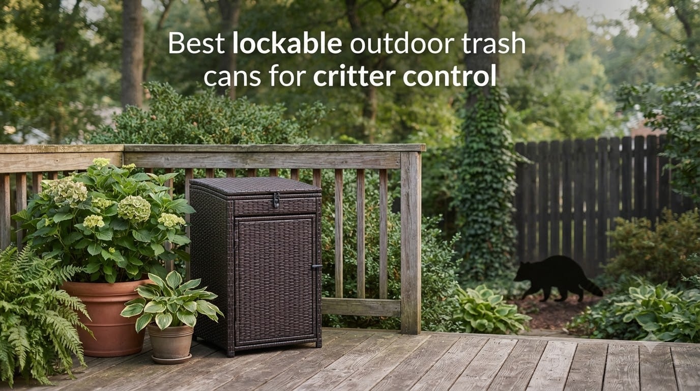 Best lockable outdoor trash cans for critter control