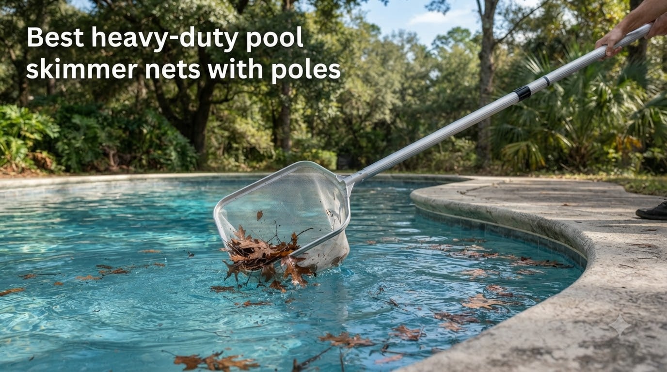 Best heavy-duty pool skimmer nets with poles