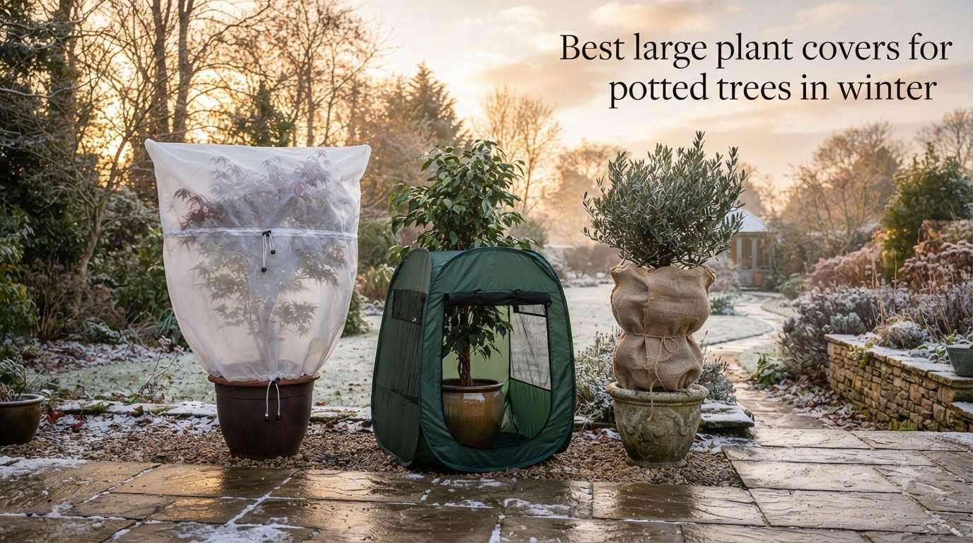 Best large plant covers for potted trees in winter