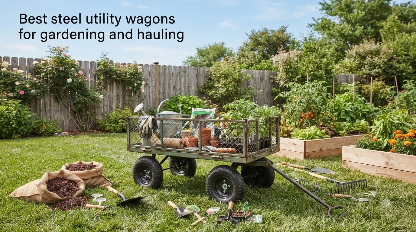 Best steel utility wagons for gardening and hauling