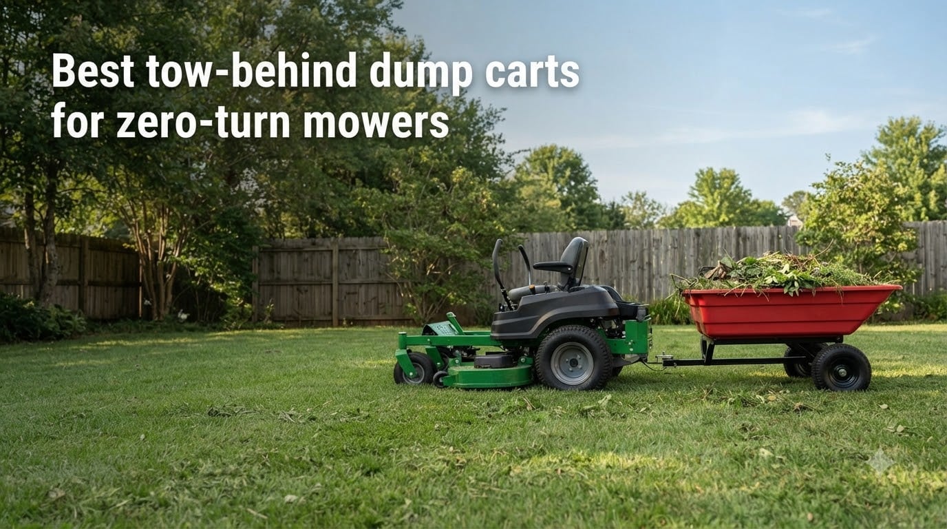 Best tow-behind dump carts for zero-turn mowers