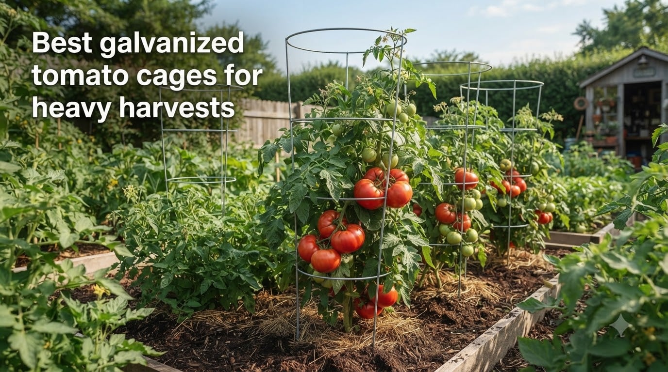 Best galvanized tomato cages for heavy harvests