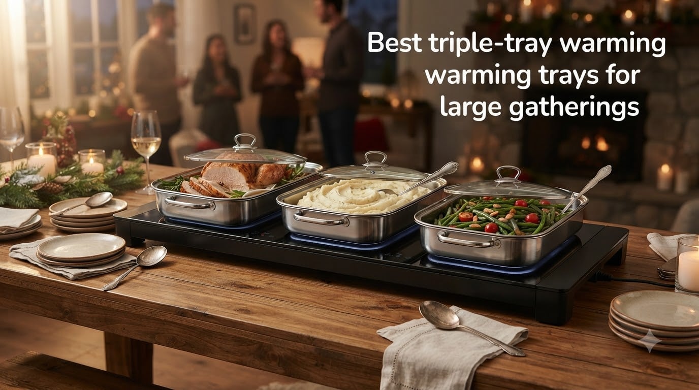 Best triple-tray warming trays for large gatherings