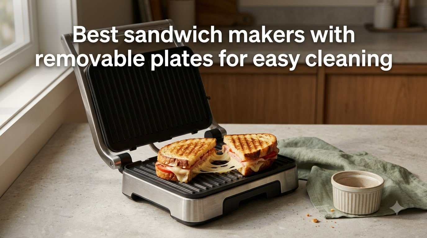 Best sandwich makers with removable plates for easy cleaning