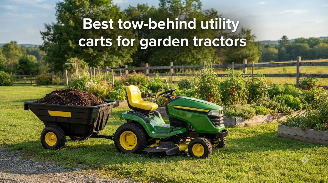 Best tow-behind utility carts for garden tractors