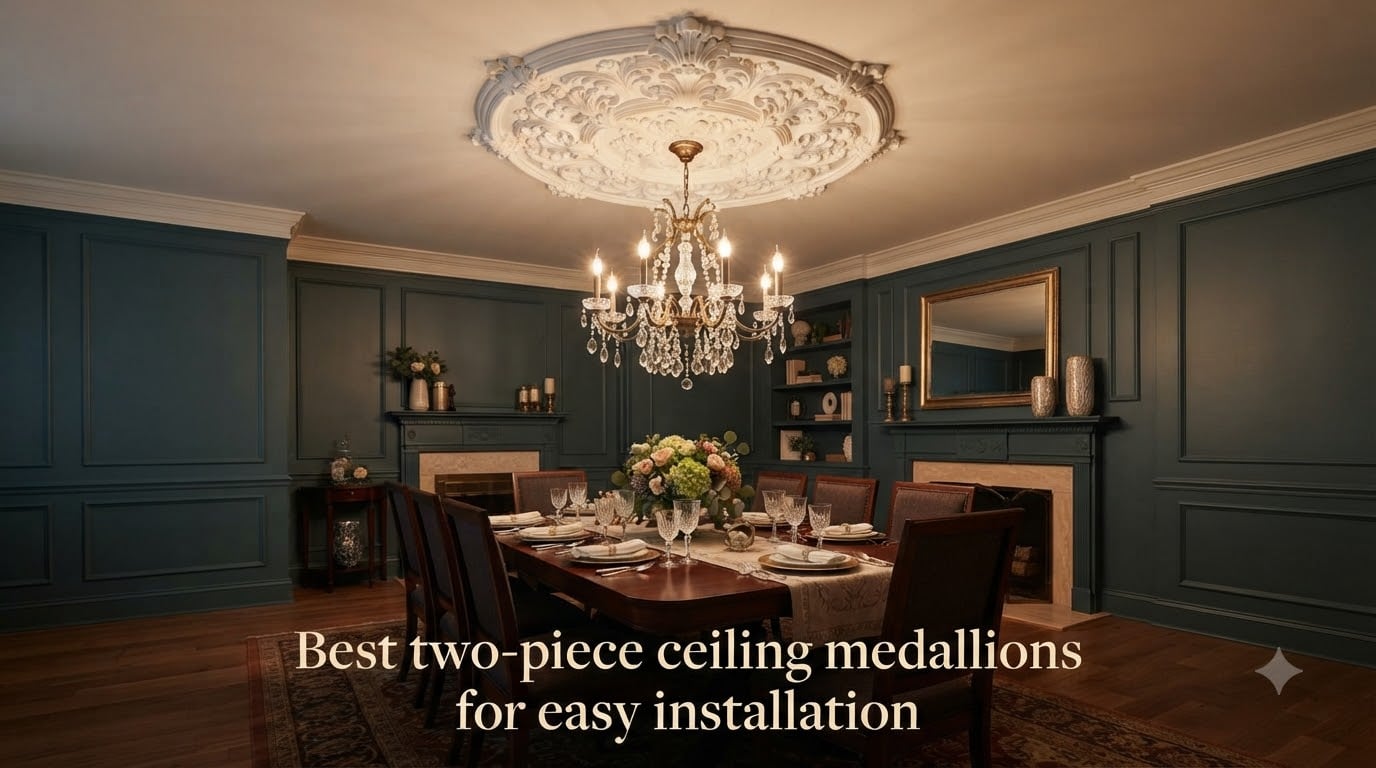 Best two-piece ceiling medallions for easy installation