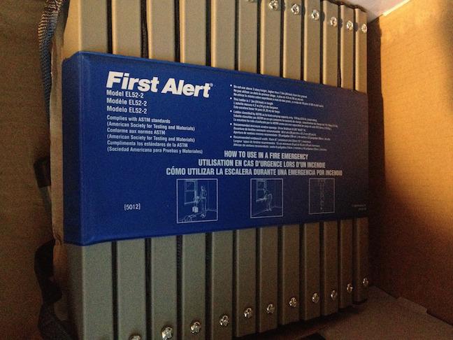 First Alert Two-Story Fire Escape Ladder, Steel, Anti-Slip, EL52-2, Black customer photo 1