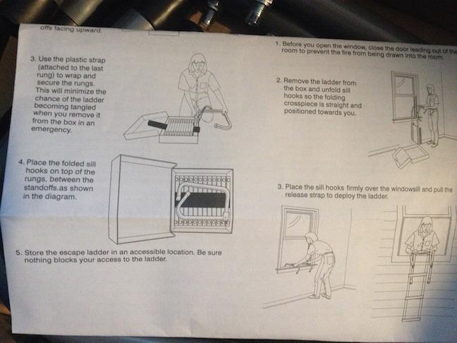 First Alert Two-Story Fire Escape Ladder, Steel, Anti-Slip, EL52-2, Black customer photo 2