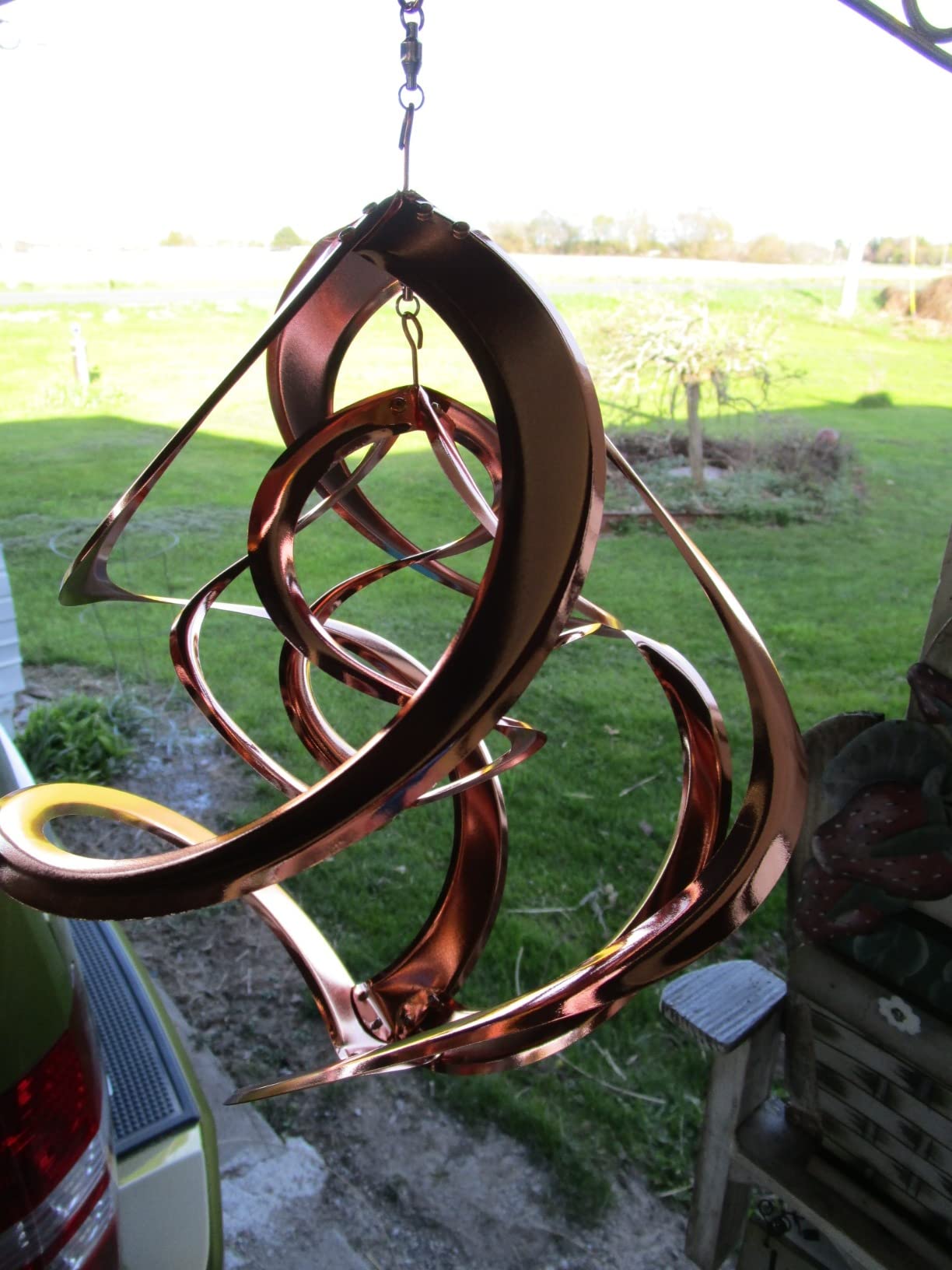 Red Carpet Studios The Original Cosmix Deluxe Helix Wind Spinner, Medium 14-Inch, Double Copper customer photo 2