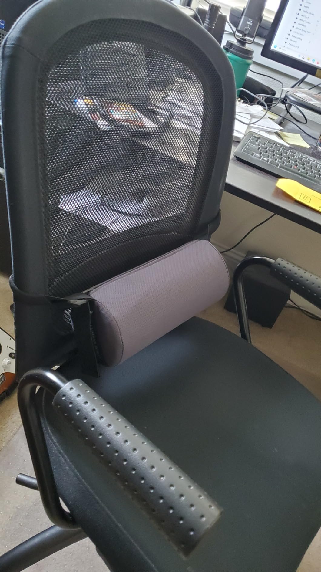 OPTP The Original McKenzie Lumbar Roll - USA-Made Low Back Lumbar Support for Office Chair & Car Seat Back Support Cushion. The Preferred Lumbar Pillow by Physical Therapists - Standard Density customer photo 2