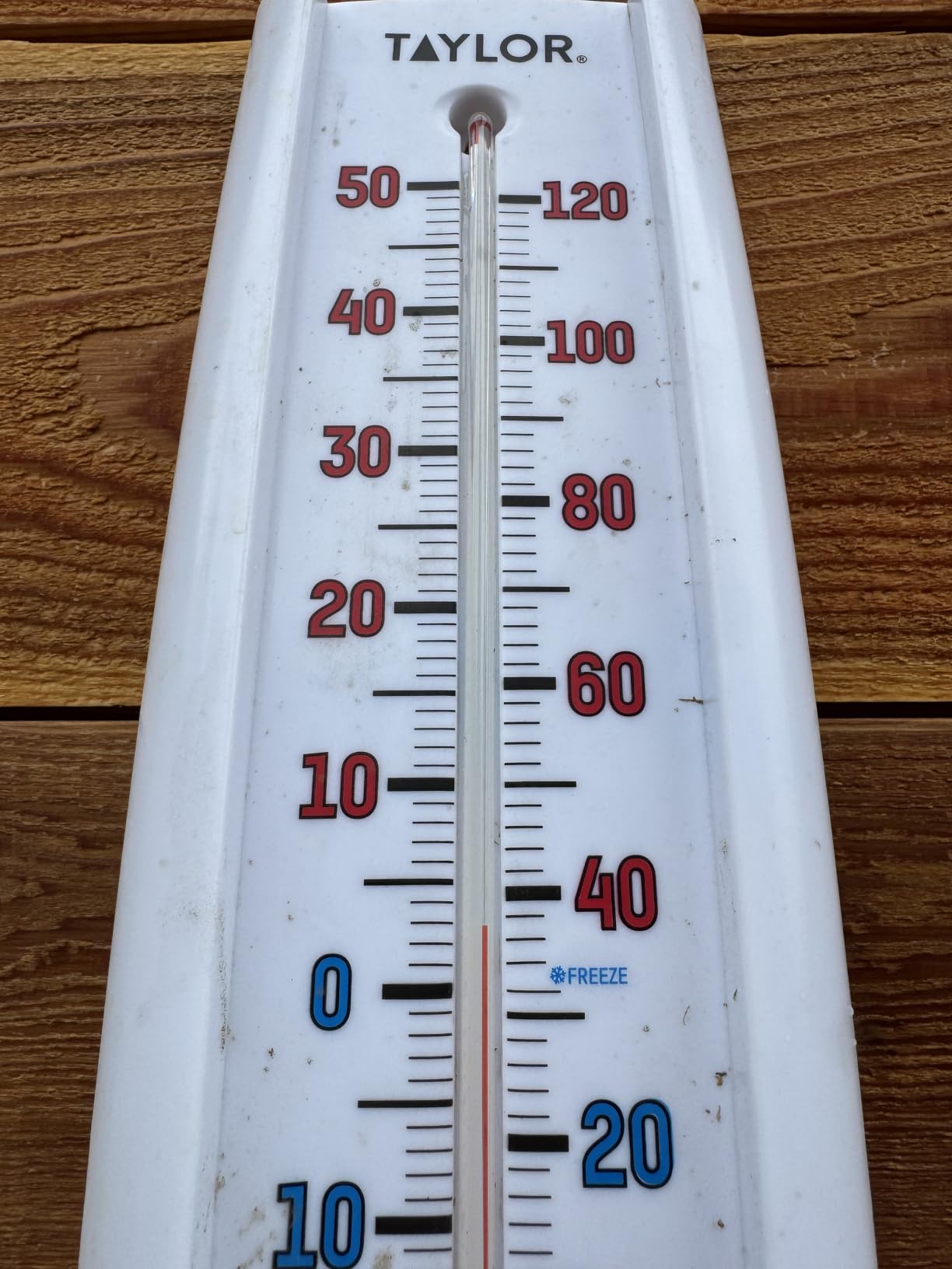 Taylor Indoor Outdoor Thermometer - Jumbo Number Wall Thermometer, Wireless Thermometer for Patio, Garden, or Nursery Area, 14.5-inch, White customer photo 2