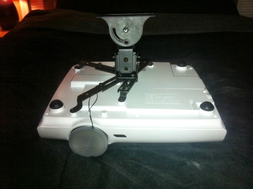 VideoSecu Flat Vaulted Ceiling Projector Mount LCD DLP Bracket with Adjustable Height Rotating Swivel Arm One Piece PJ2B 1C9 customer photo 1