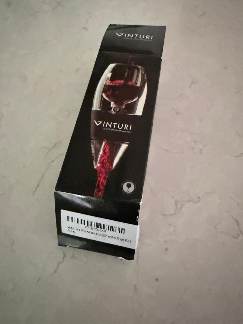 Vinturi Wine Aerator Pourer and Decanter for Red Wines with No-Drip Base & Sediment Screen customer photo 2