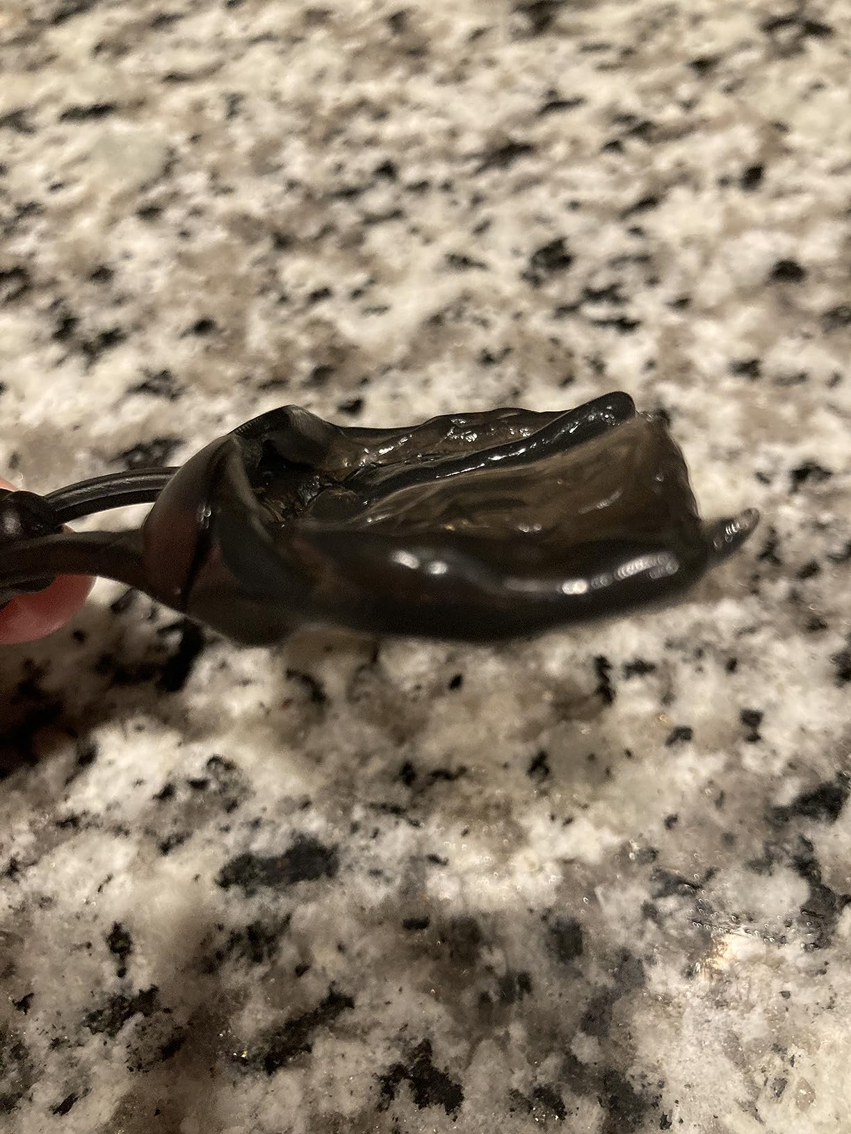 Shock Doctor Mouth Guard, Custom Fit Football Mouth Guard, Youth - Strapped customer photo 2