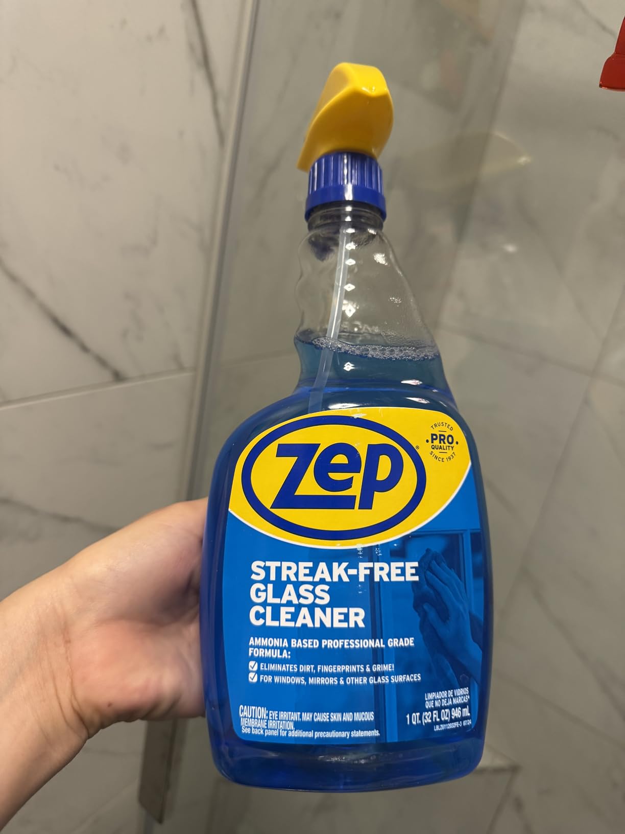 Zep, ZU1120128, Streak-Free Glass Cleaner, 128 ounce customer photo 2