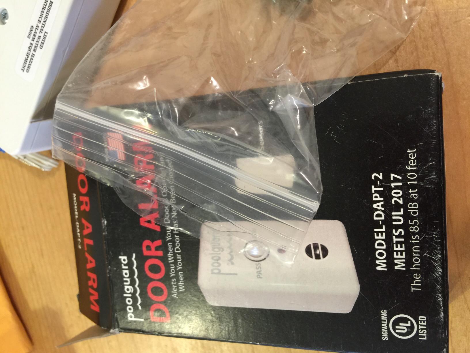 PoolGuard DAPT-2 Water Hazard Pool Door Alarm, White customer photo 1