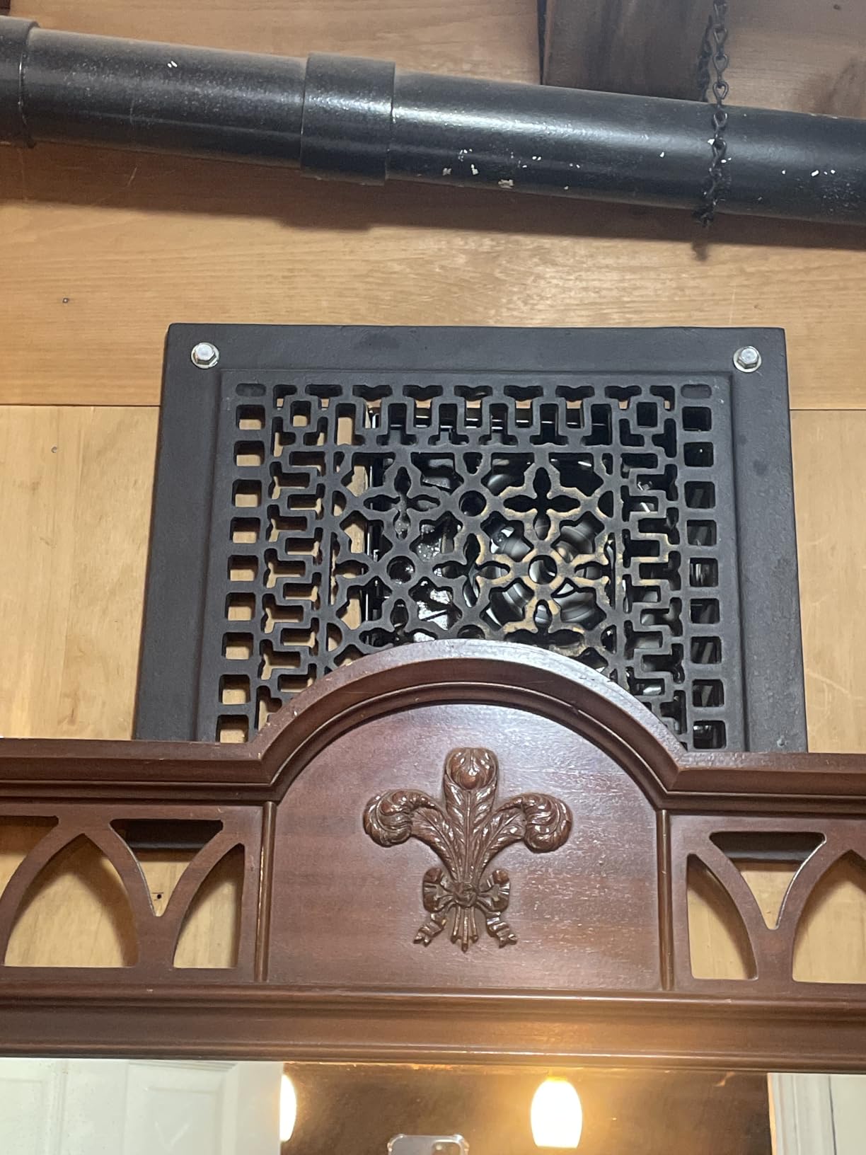 Minuteman International Cast Iron Floor Grate Grille, Black customer photo 2