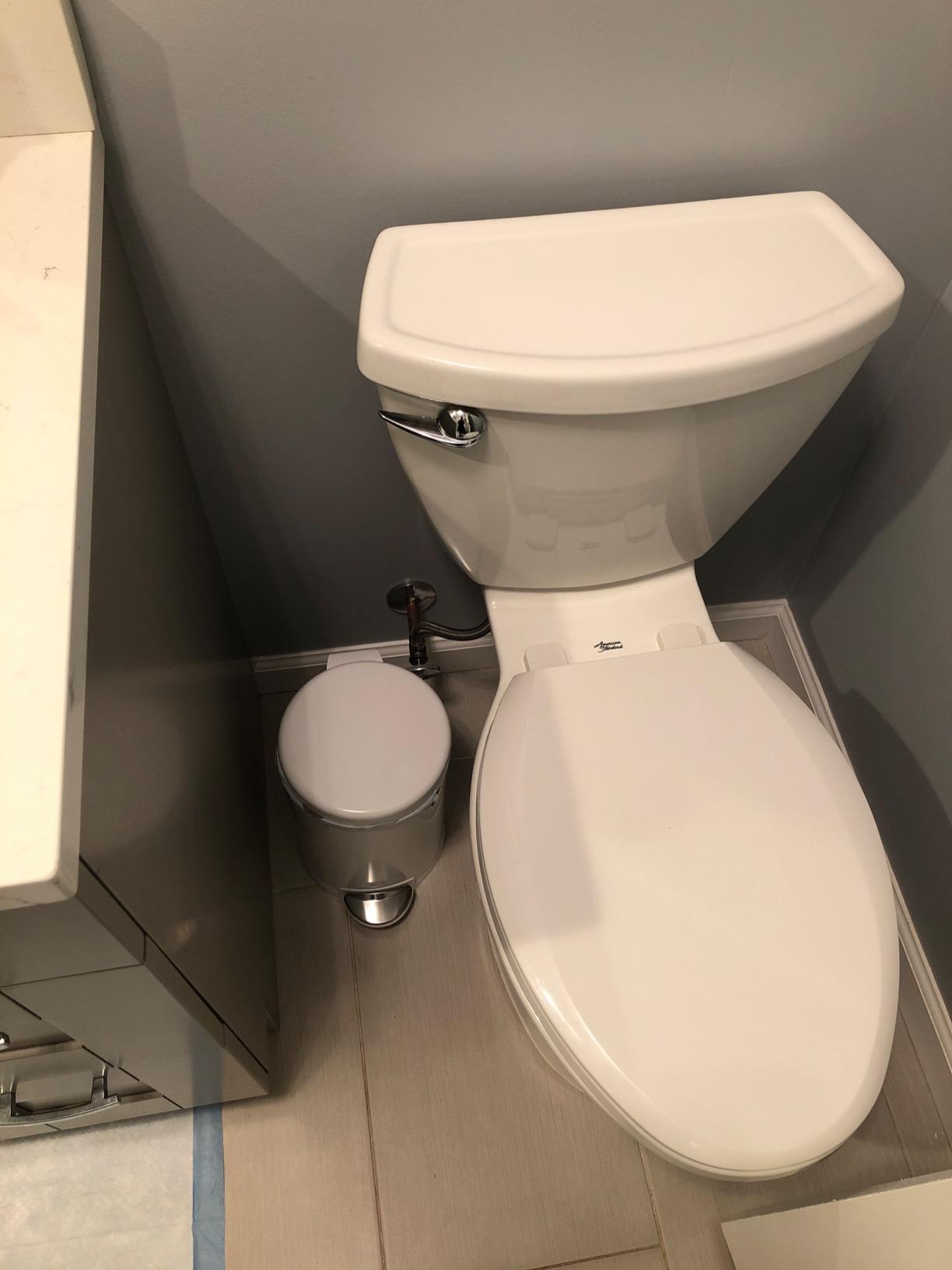 simplehuman Round Step Can, 4.5L / 1.2 Gallon Compact Bathroom Trash Can, 150,000-Step Pedal, Lid Shox Silent Close, Removable Inner Bucket, Brushed Stainless Steel customer photo 1