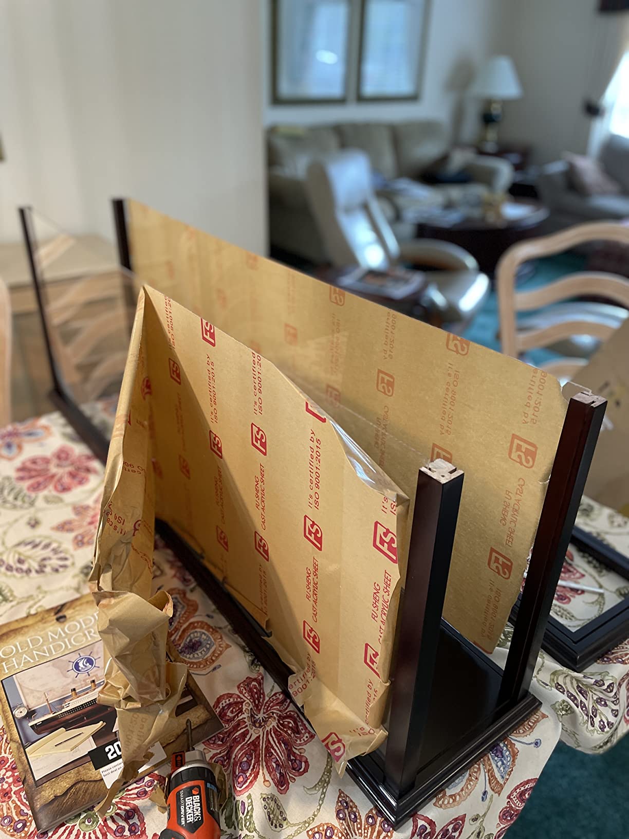 Old Modern Handicrafts Display Case for Cruise Liner Large - Plexiglass Panels - A Premium Quality Wooden Display Case - 44.8L x 9.3W x 15.0H Inches customer photo 1