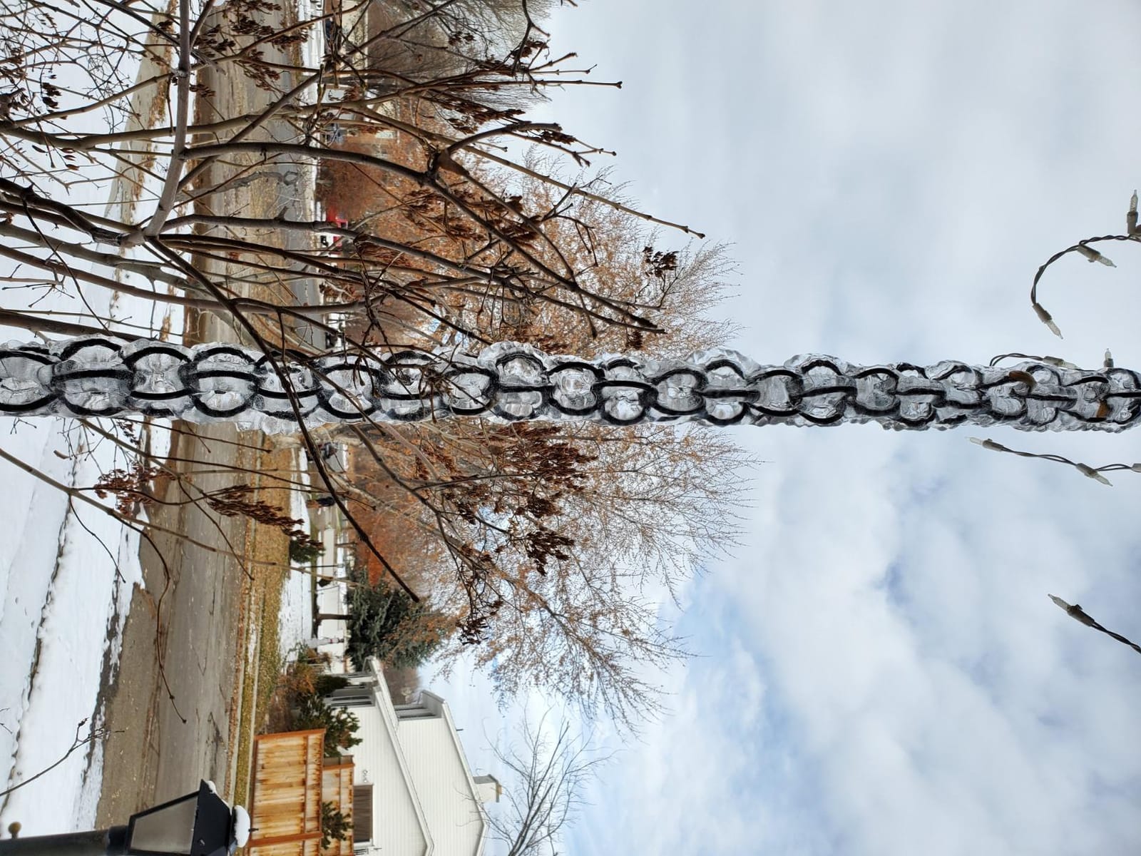 Monarch Rain Chains Pure Copper Ring Rain Chains for Gutters - 8.5 ft Decorative Rainchain Outdoor Durable Heavy Duty Gutter Chain Downspout Replacement, Modern Rainchains for Outside customer photo 1