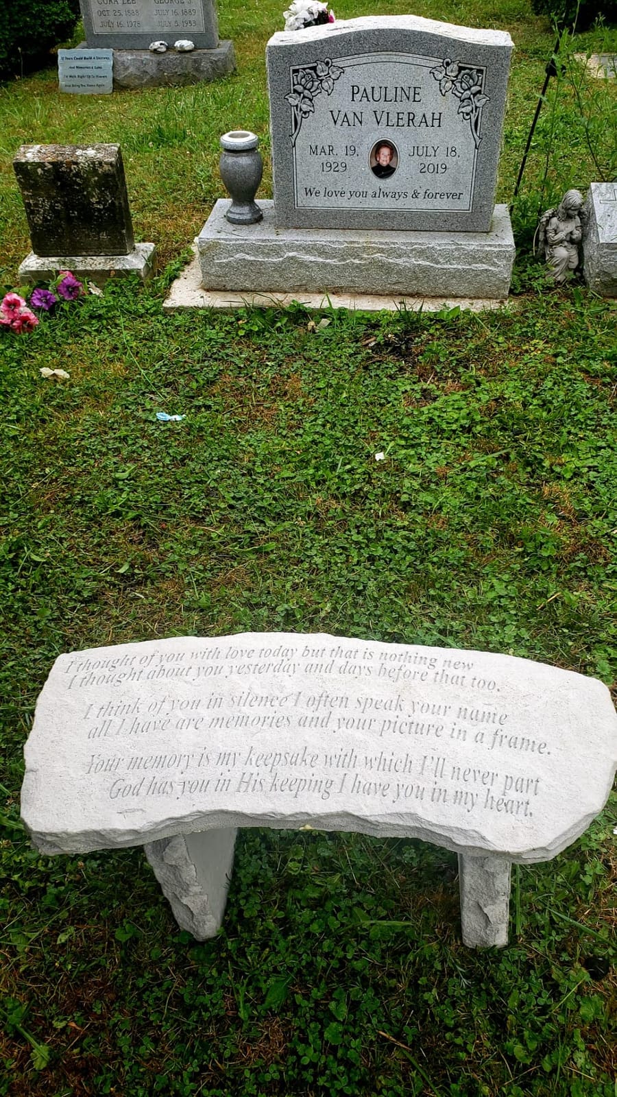 Kay Berry Stone Bench- I Thought of You with Love customer photo 2