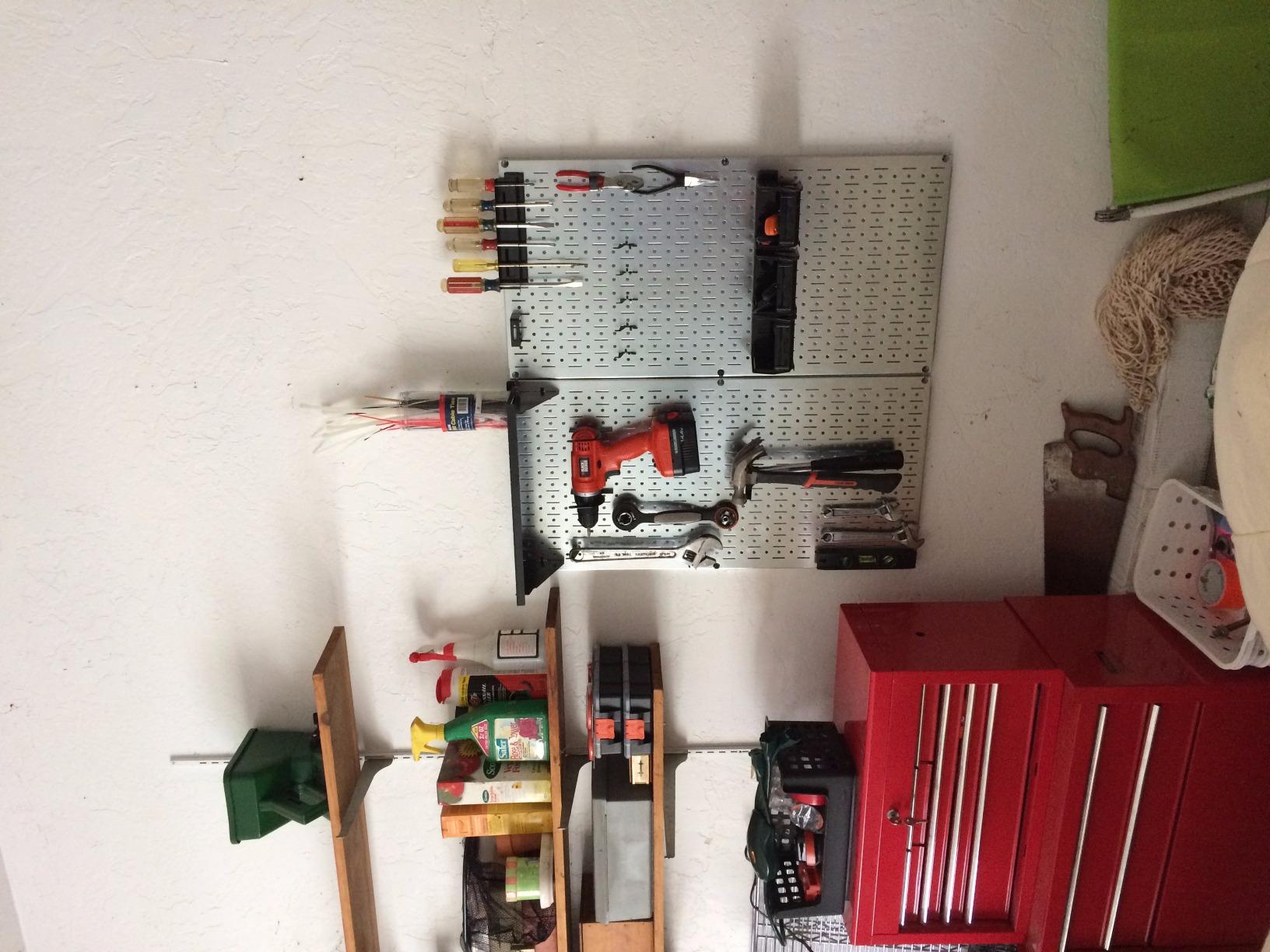 Wall Control 30-WGL-200GVB Galvanized Steel Pegboard Tool Organizer, Galv/Black customer photo 2