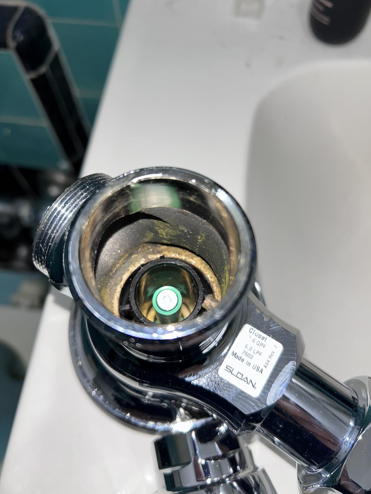 Sloan Regal 111 Manual Water Closet Flushometer, 1.6 GPF, Polished Chrome | XL Sweat Solder Adapter Kit, Fixture Connection Top Spud, Single Flush customer photo 2