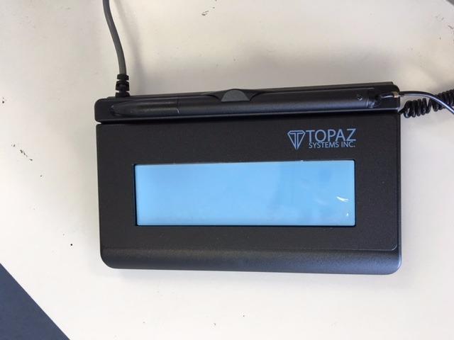 Topaz SigLite T-LBK460-HSB-R 1x5 LCD Signature Capture Pad USB Connection (Backlit) customer photo 2