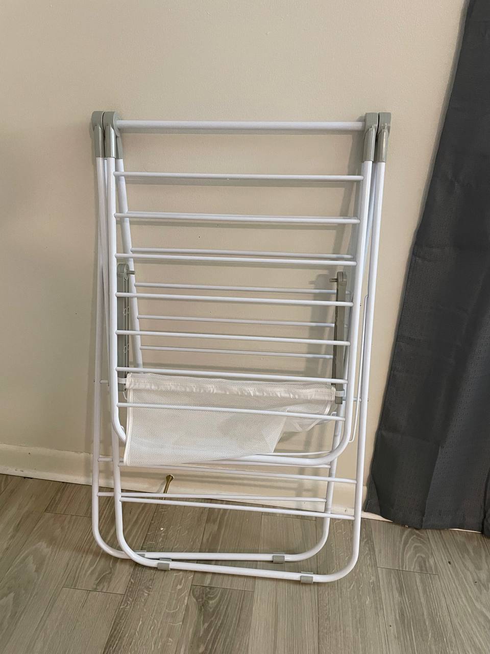 Honey-Can-Do Heavy-Duty Gullwing Clothes Drying Rack, 50 lb, White | Gullwing rack adds 46 ft of drying space with dedicated shoe bars customer photo 1