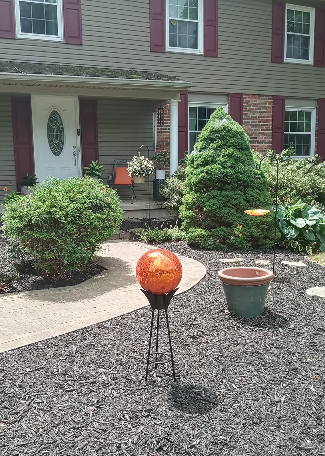 Achla Designs Gazing Globe Ball Stand, 34-Inch H Spiked customer photo 2