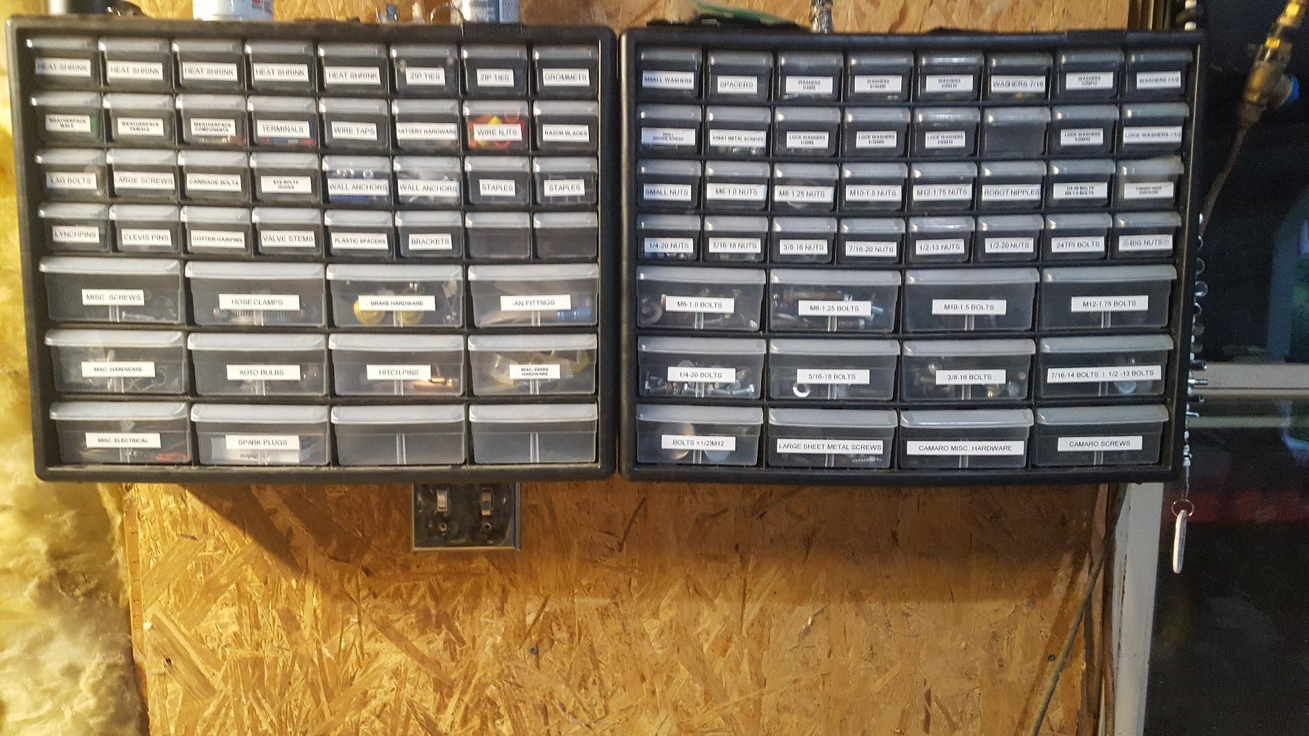 Akro-Mils 24-Drawer Plastic Storage Cabinet, 20