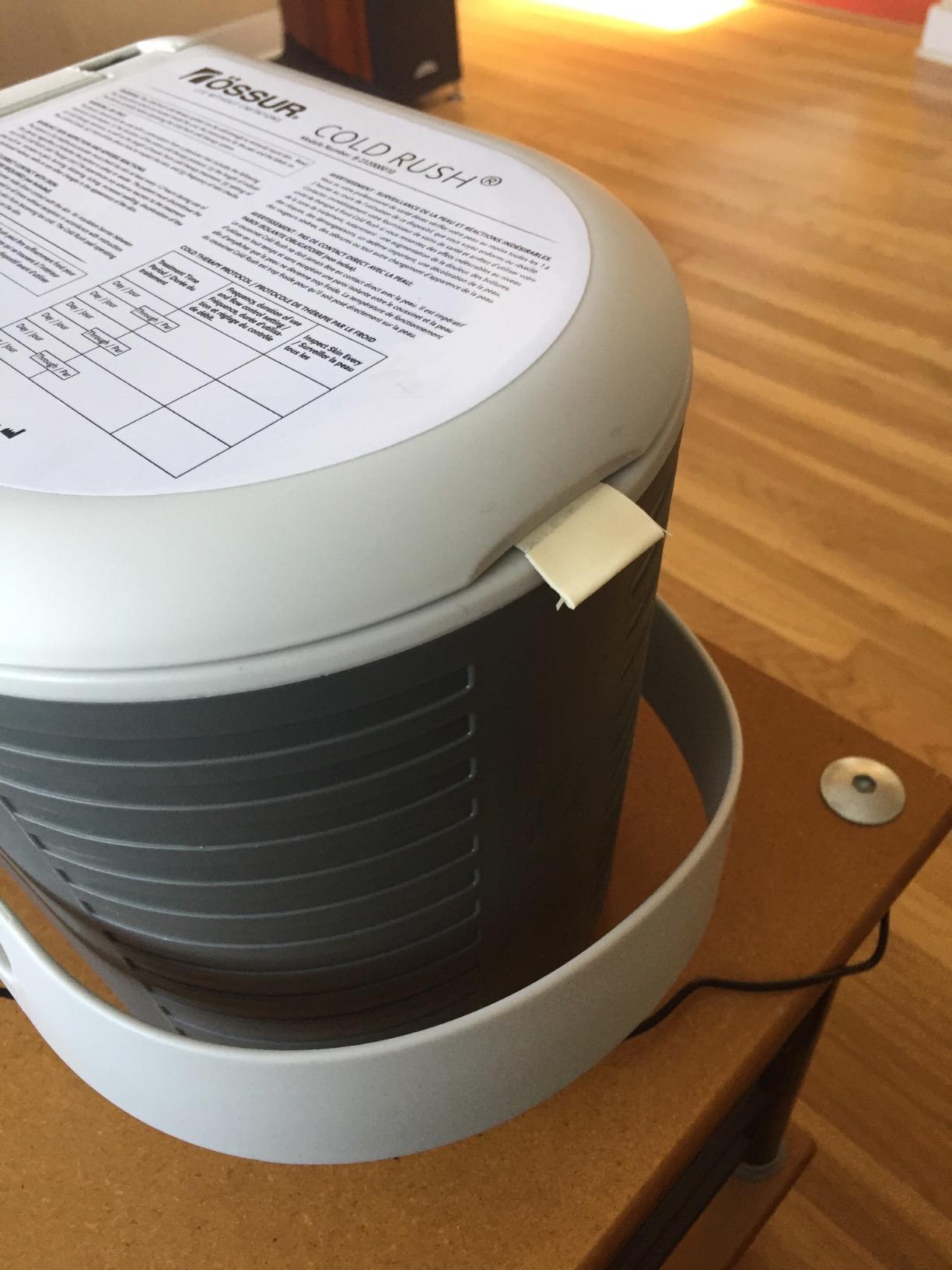 Ossur Cold Rush Cold Therapy Machine with Knee Pad - Quiet Cryotherapy System for Post-Surgery Recovery, Knee Replacement, ACL, Pain Relief & Swelling- Knee Pad Included customer photo 2