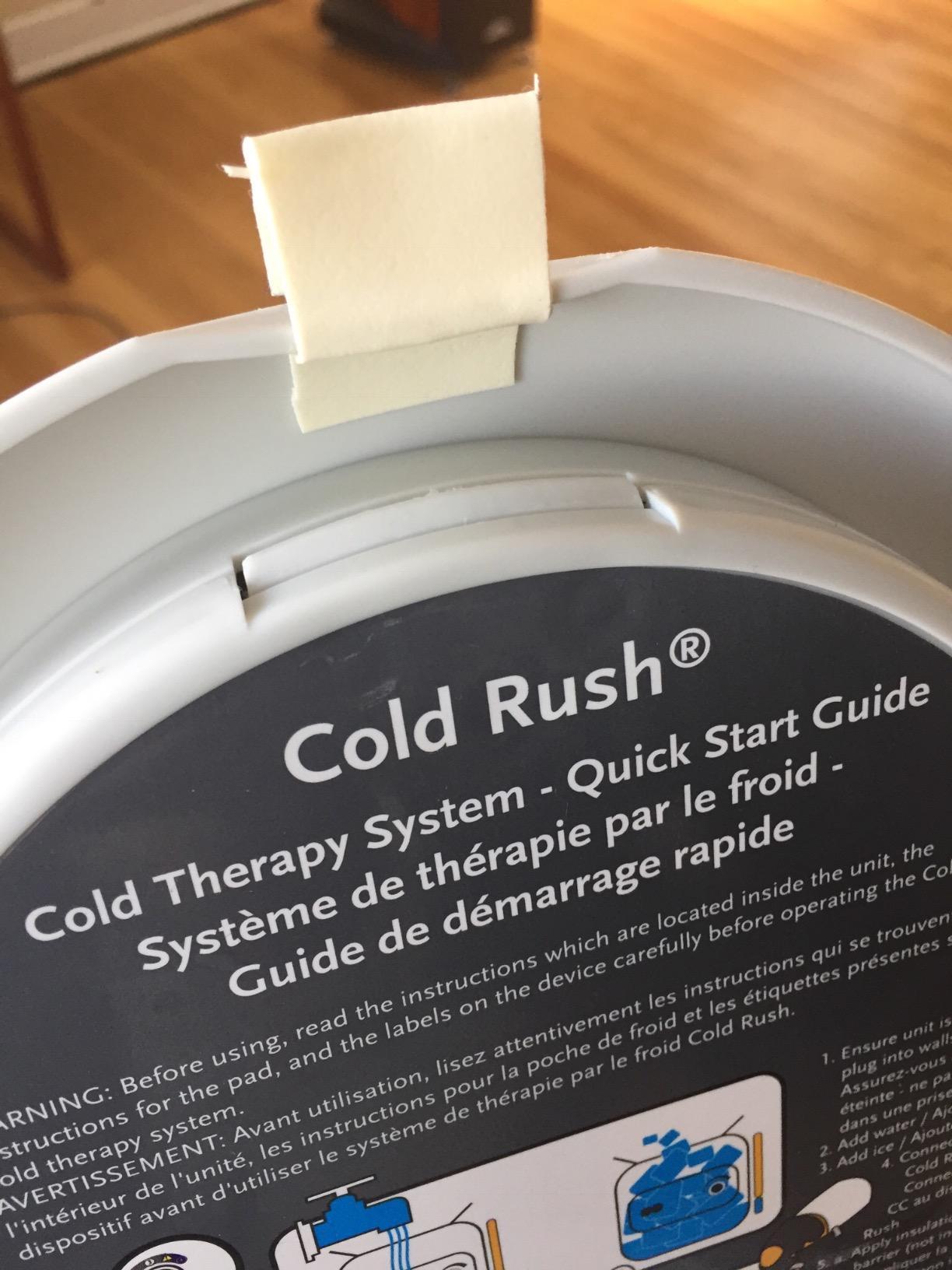 Ossur Cold Rush Therapy Machine System - Unit Only - Quiet, Lightweight and Strong Cryotherapy Freeze Kit Pump customer photo 1