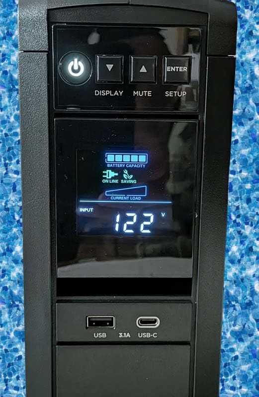 CyberPower CP1500PFCLCD PFC Sinewave UPS Battery Backup and Surge Protector | 1500VA/1000W, 12 Outlets, AVR, Mini Tower, UL Certified customer photo 1