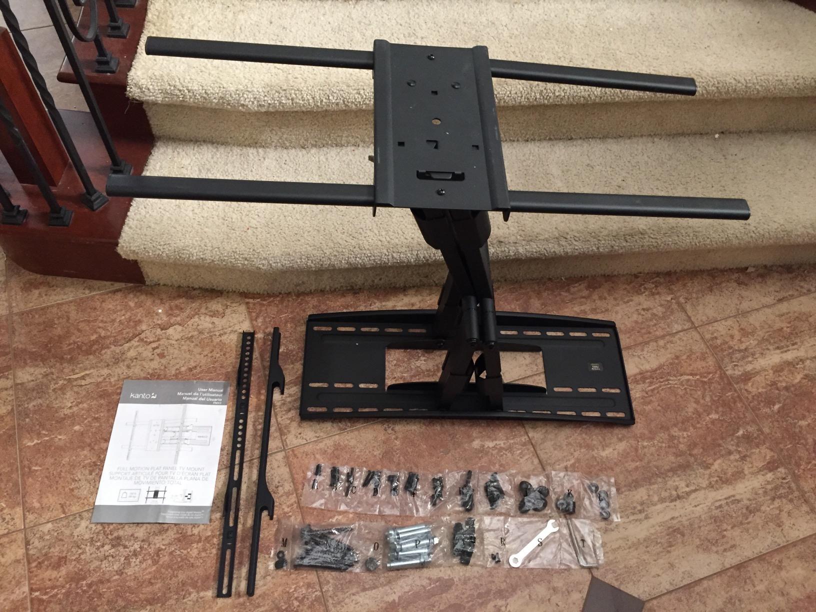 Kanto FMX3C Full Motion Articulating TV Mount for 50 to 100 inch TVs | Supports up to 150 lb (68 kg) | Up to 28