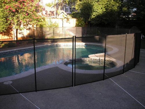 WaterWarden Pool Safety Fence 4' x 12', UL Certified to ASTM F2286 Safety Standards, Removable, Easy DIY Installation, Black Protective Mesh Netting with Black Frames customer photo 2
