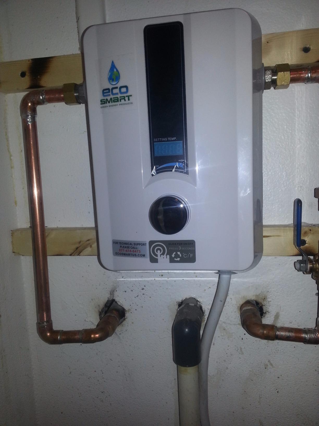 EcoSmart ECO 8 Tankless Water Heater, Electric, 8-kW customer photo 1