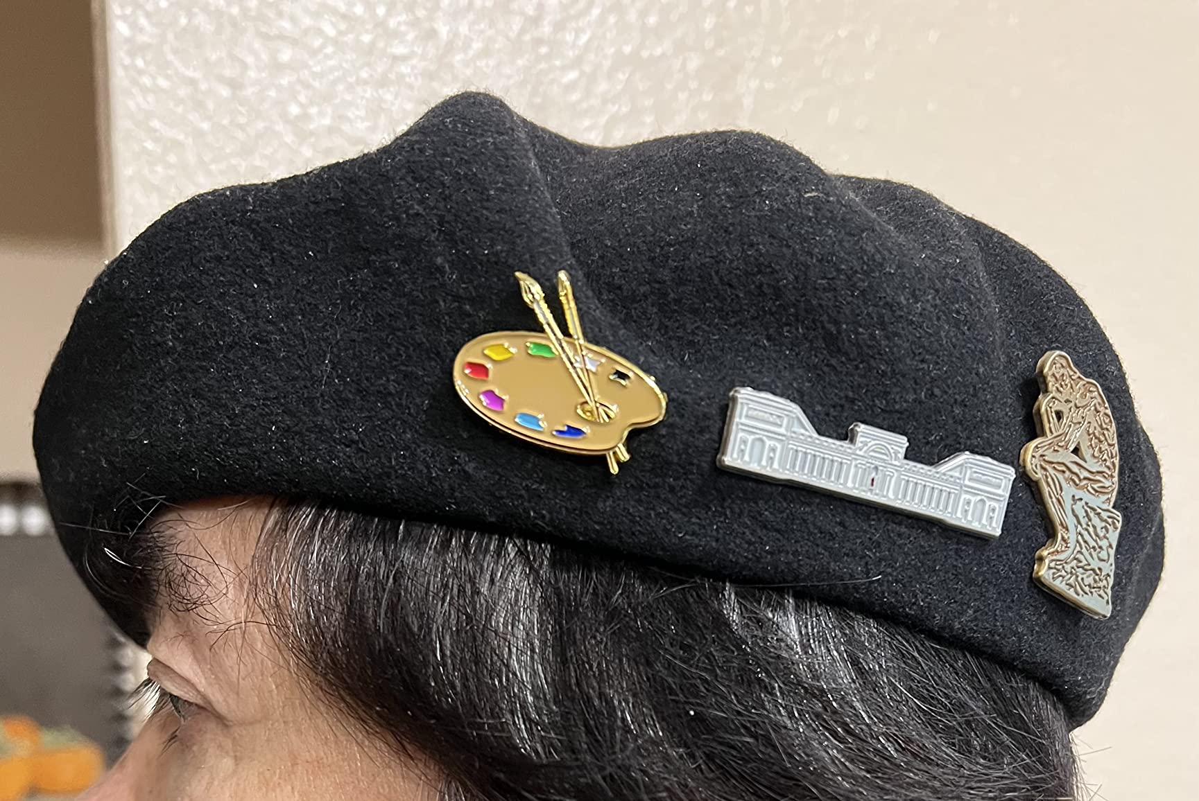 PinMart Paint Palette and Brush Artist Enamel Lapel Pin customer photo 1