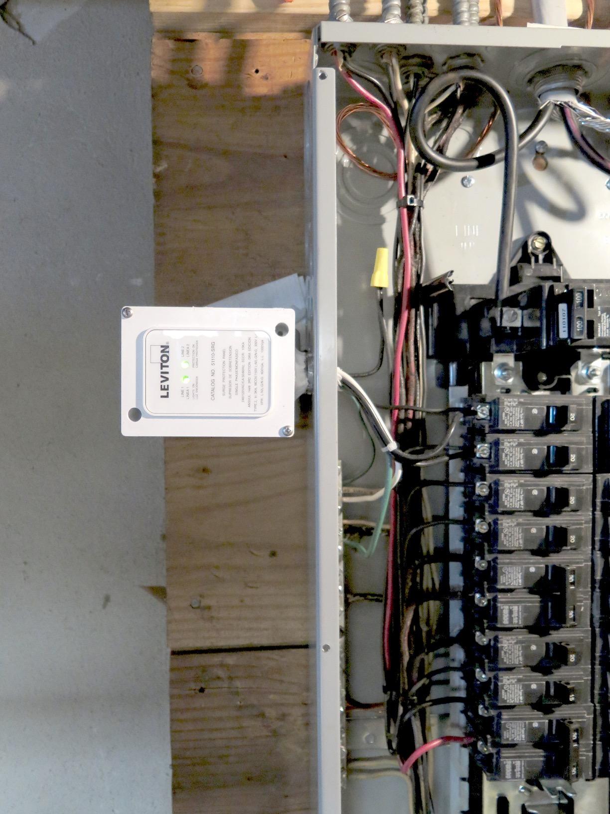 Leviton Type 2 Residential Whole House Surge Protection Panel, Outdoor NEMA 4X Rated, 51110-SRG customer photo 1