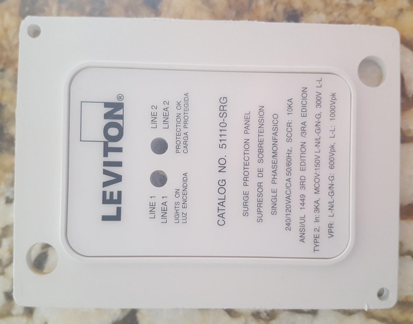 Leviton Type 2 Residential Whole House Surge Protection Panel, Outdoor NEMA 4X Rated, 51110-SRG customer photo 2