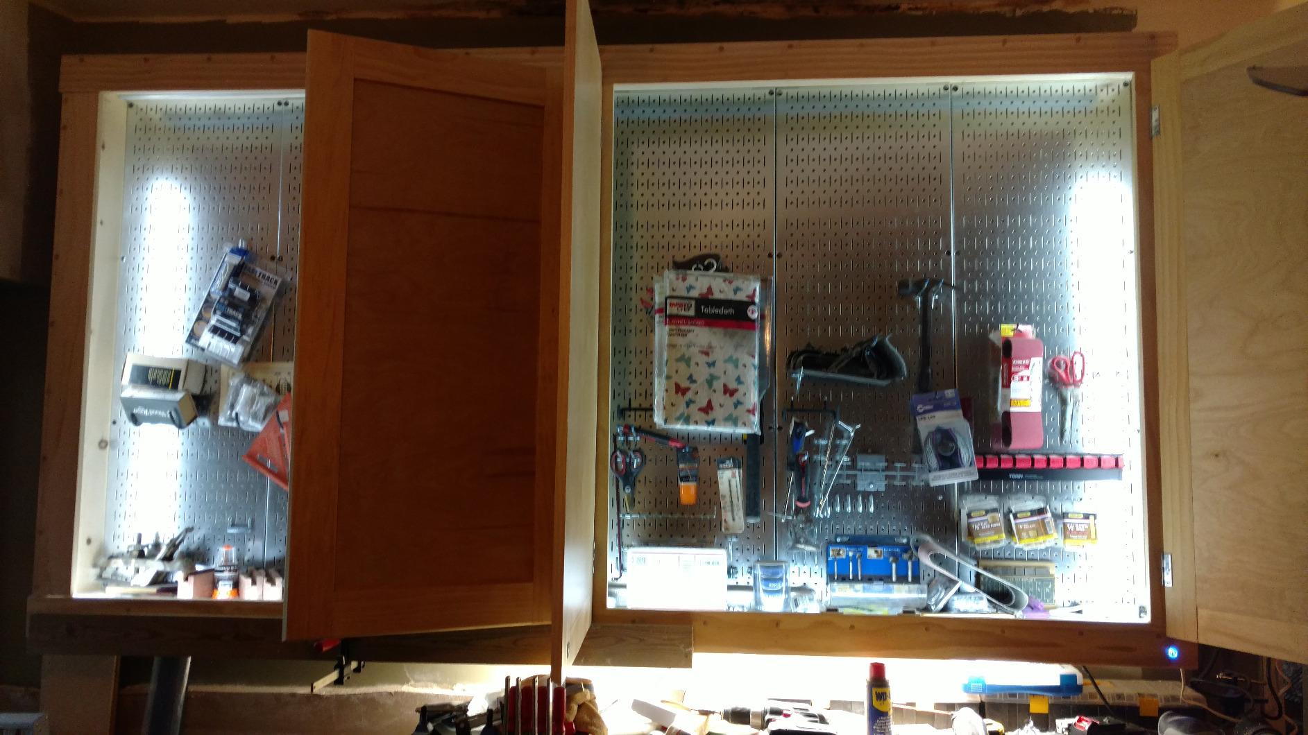 Wall Control 4 Foot Pegboard Sheets with Formed Edges for Wall Mounting - Two Pack of 16in x 48in Metal Pegboard Panels customer photo 2