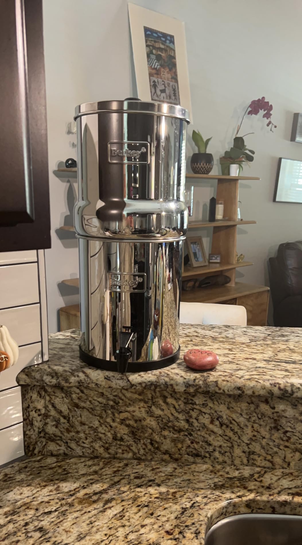 Big Berkey 2.25 Gal Gravity Water Filter System with BB9-2 Filters | Includes 2 Black Berkey Elements, Easy-to-Assemble Stainless Steel Countertop Water Filtration System for Everyday Use customer photo 1