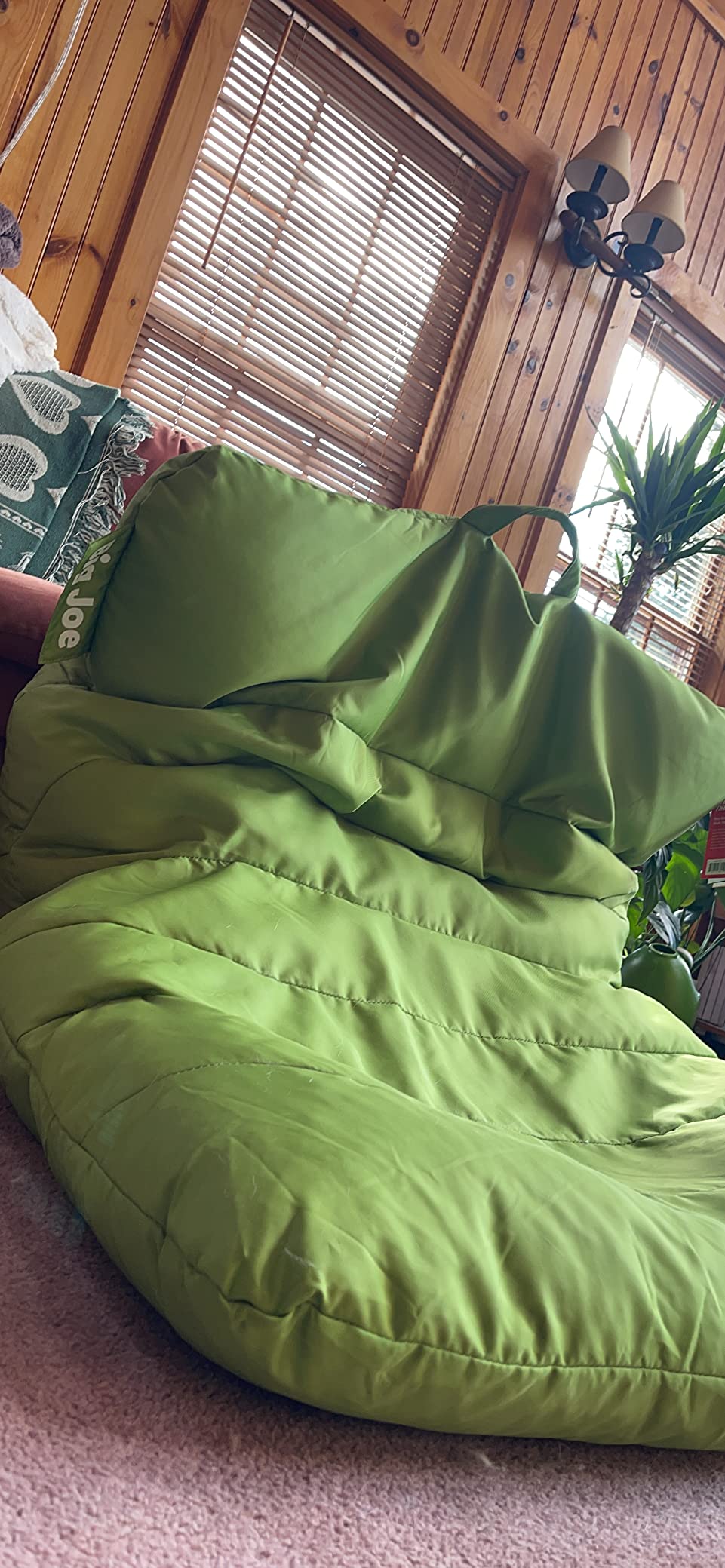 Big Joe Roma Bean Bag Chair, Sapphire Smartmax, Durable Polyester Nylon Blend, 3 feet customer photo 1