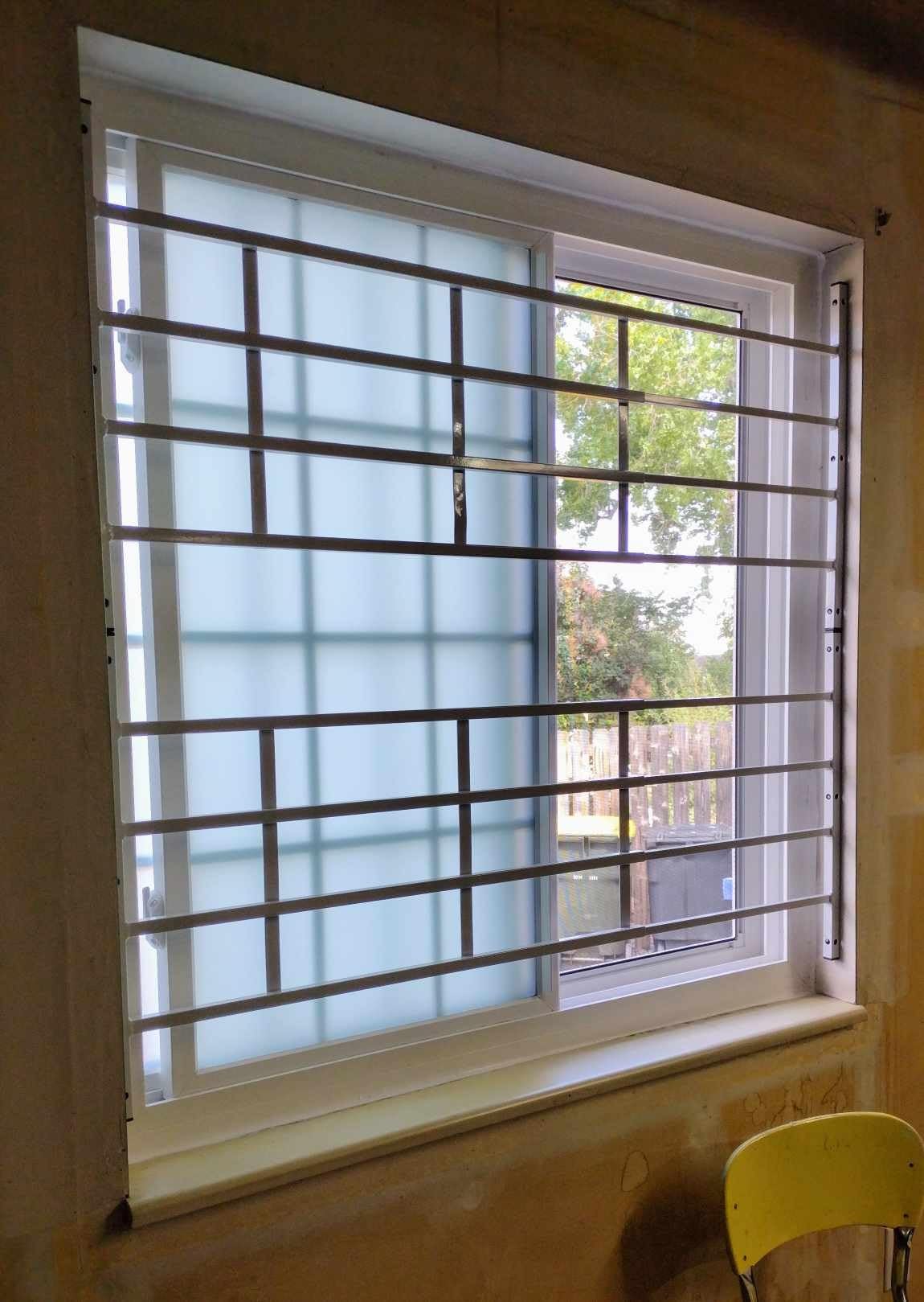 Prime-Line Adjustable 4-Bar Window Security Grill, Black, 32-1/2 to 54 in. | 32-1/2 In. to 54 In., Home Security, Child Safety customer photo 1