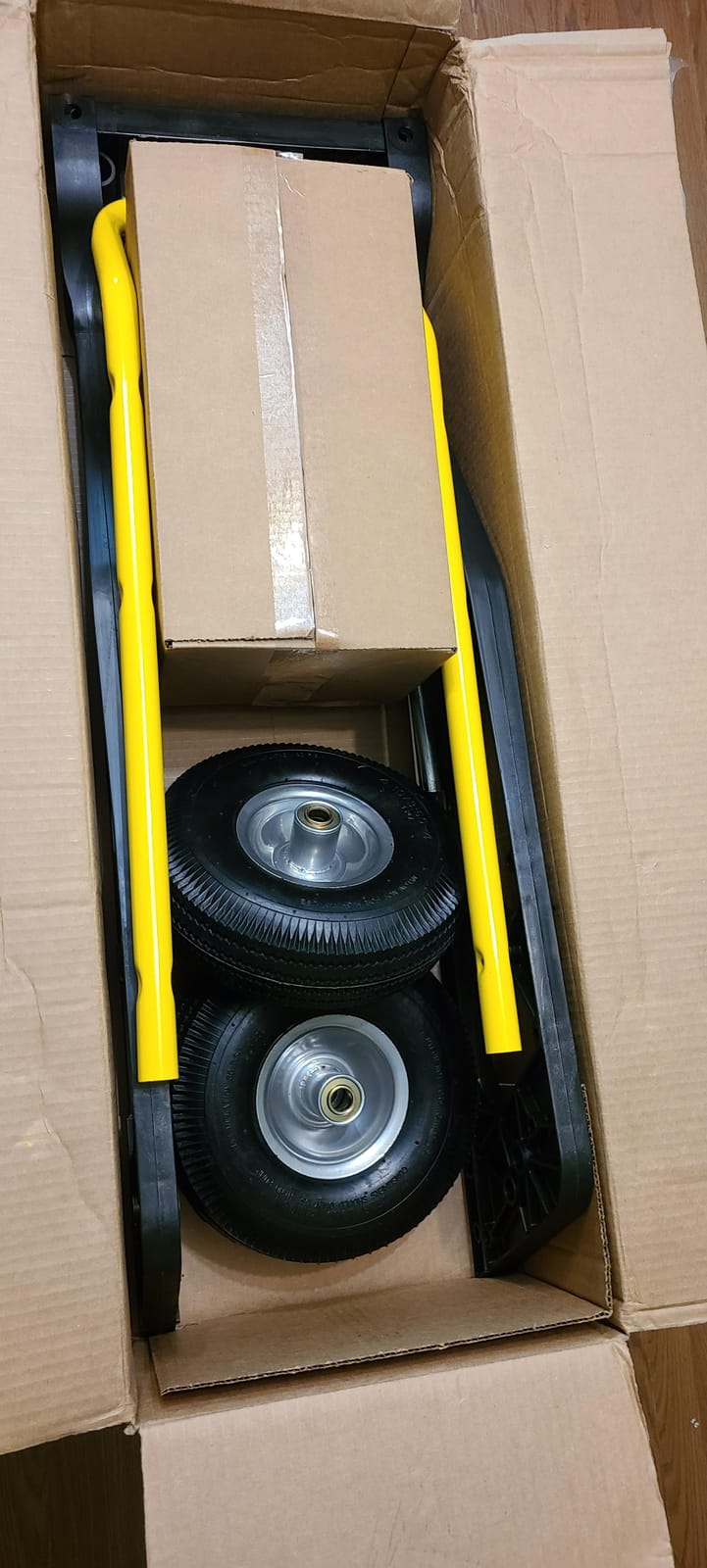 Harper Trucks 700 lb Capacity Glass Filled Nylon Convertible Hand Truck and Dolly with 10