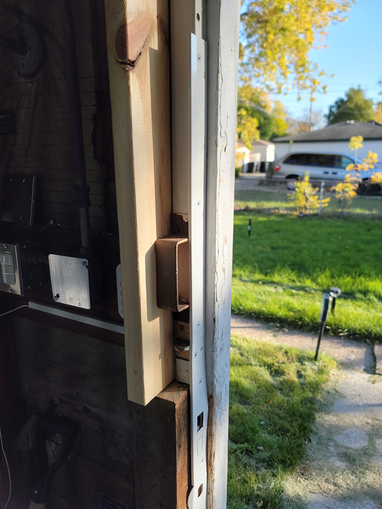Prime-Line U 11026 Jamb Repair and Reinforcement Kit, 59-1/2 In. Installed, Steel Construction, White (1 Kit) customer photo 2