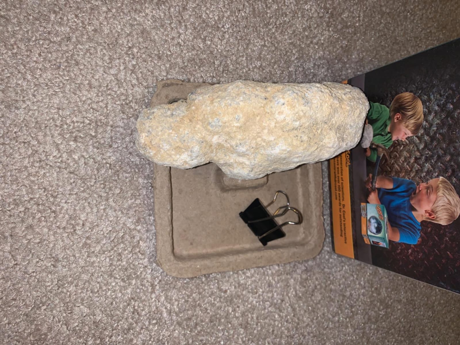 Blue Marble Break Open A Gigantic Geode - Break Your Own Large Geode with Crystals, Earth Science Kit for Kids to Learn Geology customer photo 1