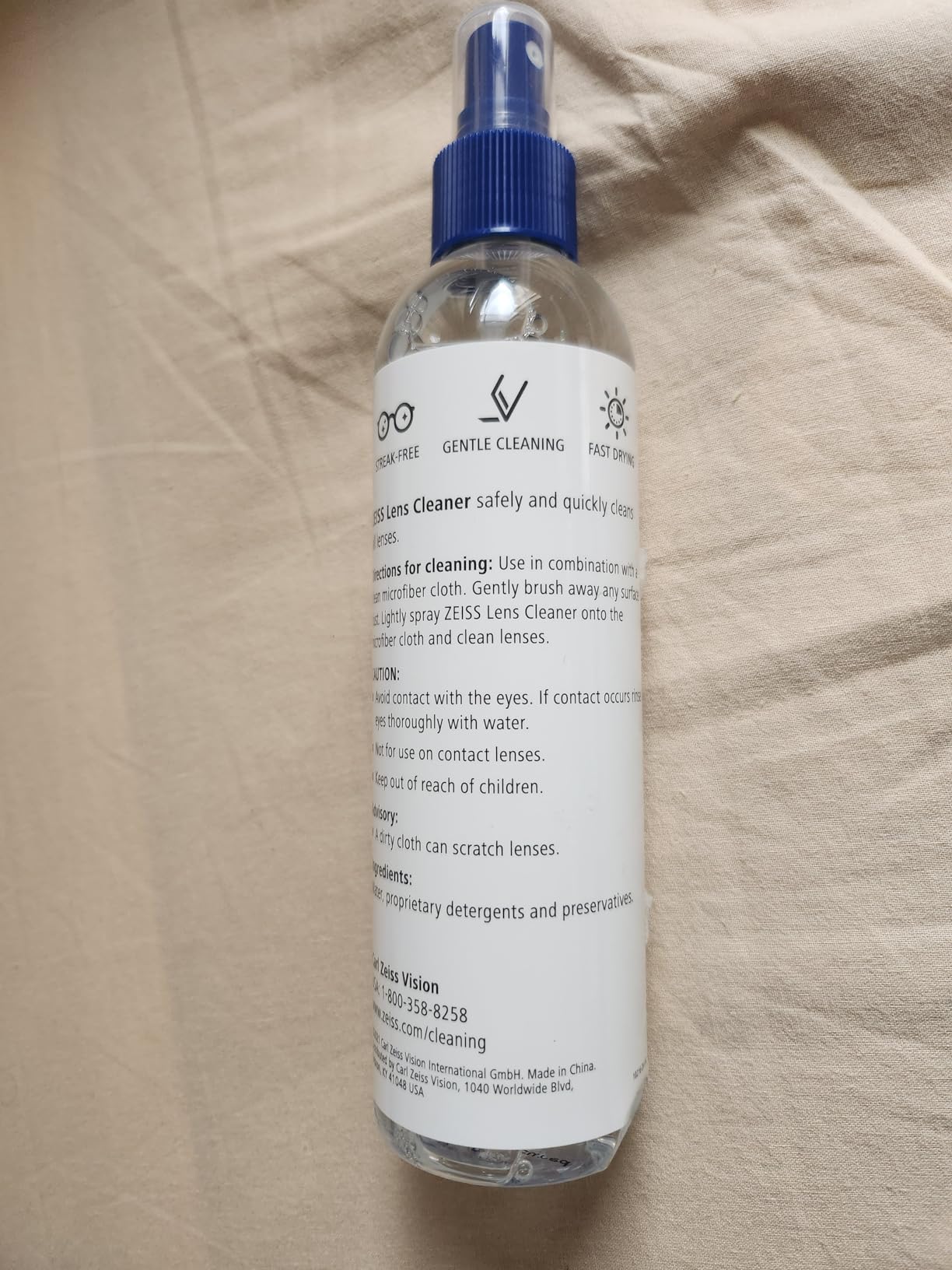 ZEISS Lens Cleaning Kit - (2) 8 oz Lens Spray & Microfiber Cloths | Eyeglasses Cleaning Kit, Travel-Ready Resuable Cloth and Streak-Free Lens Cleaning Solution customer photo 1