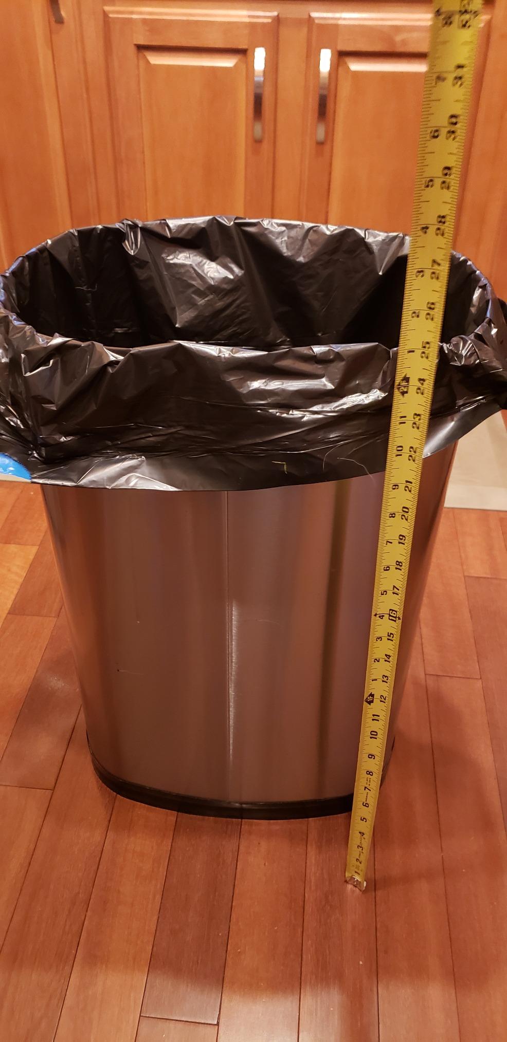 Hefty Strong 30 Gallon Trash Bags, Large Trash Bags 30 Gallon Size, Durable Drawstring Enclosure, Black, Unscented, 56 Bags customer photo 2