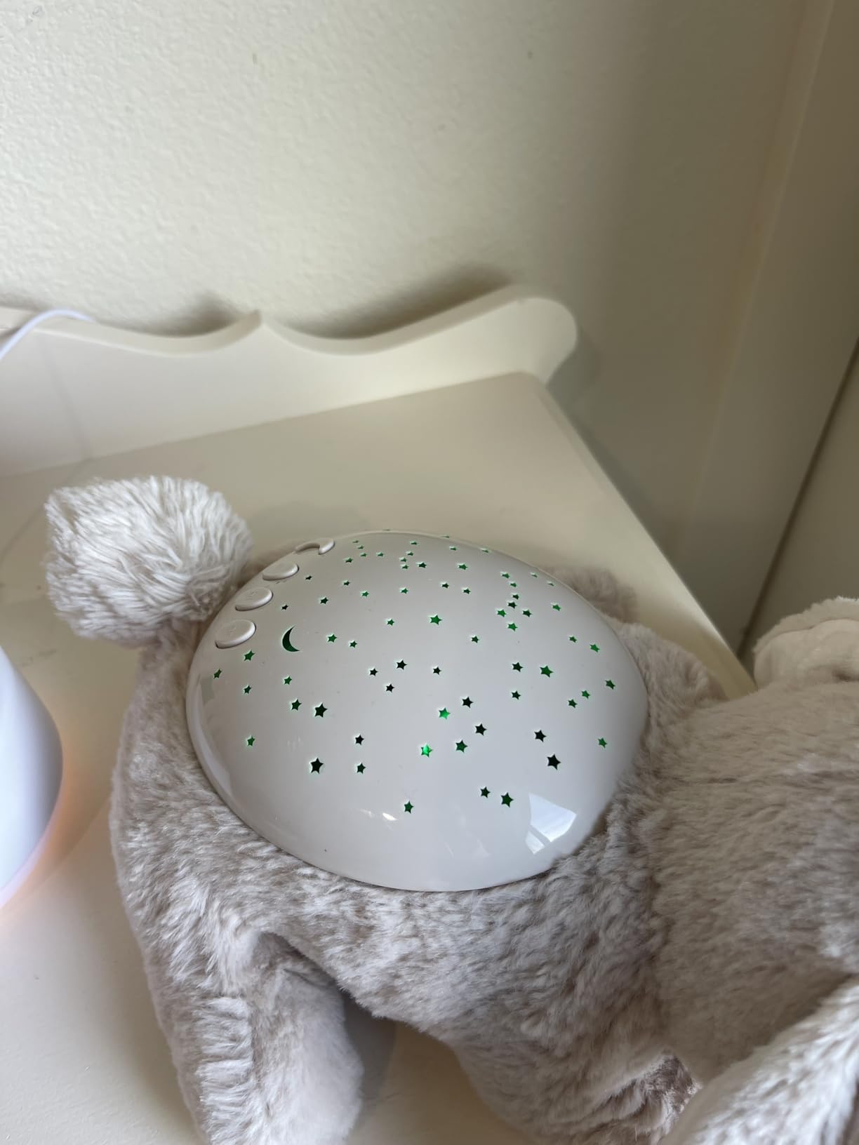 Cloud b Calming Nightlight Star Projector | Gentle Brightness | 3 Colors | 3 Constellations | Auto-Shutoff | Bunny customer photo 1